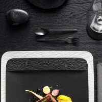 Servierplatte quadratisch/Gourmetteller - Manufacture Rock