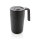 GRS recycelte PP und Stainless Steel Tasse mit Griff Farbe: schwarz