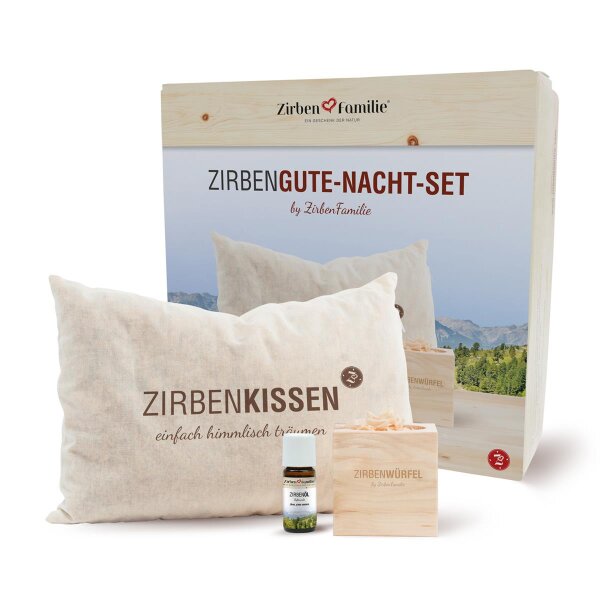 ZirbenFamilie Gute Nacht Set         Größe(LxBxH): 295x280x80mm