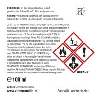 100ml SaunaÖl Latschenkiefer         Größe(LxBxH): 45x45x130mm