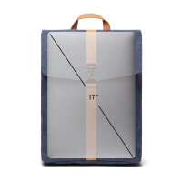 VINGA Bosler Rucksack aus GRS recyceltem Canvas Farbe: navy blau