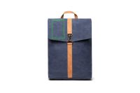 VINGA Bosler Rucksack aus GRS recyceltem Canvas Farbe: navy blau