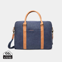 VINGA Bosler Computertasche aus RCS recyceltem Canvas Farbe: navy blau