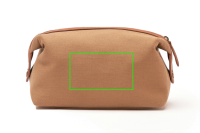 VINGA Sloane Kulturtasche aus RCS recyceltem Polyester Farbe: braun