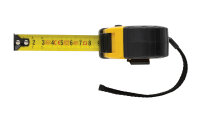 5m/19mm Maßband mit Stop-Taste aus RCS recycelt. Kunststoff Farbe: gelb, schwarz