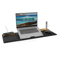 Impact AWARE RPET faltbare Desk-Organizer mit Laptop-Ständer Farbe: schwarz