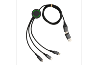 Terra 120cm 6-in-1-Kabel aus RCS recyceltem Aluminium Farbe: grau