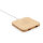 10W Wireless-Charger mit USB aus Bambus Farbe: braun