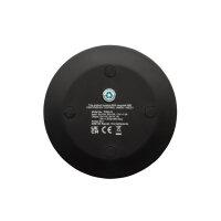 15W-Wireless-Fast-Charger aus recyceltem RCS-Kunststoff Farbe: schwarz