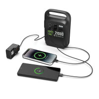 Power Vault 21.000mAh tragbare Powerstation aus RCS rPlastik Farbe: schwarz