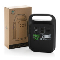 Power Vault 21.000mAh tragbare Powerstation aus RCS rPlastik Farbe: schwarz