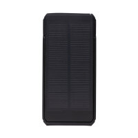 Skywave 10000mAh Solarpowerbank aus RCS recycelt. Kunststoff Farbe: schwarz