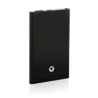 4.000mAh Type-C Powerbank aus RCS recyeltem ABS & Aluminium Farbe: schwarz