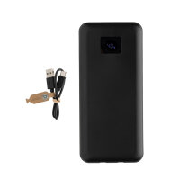 Gridley 20.000mAh 65W Laptop Powerbank aus RCS rPlastik Farbe: schwarz