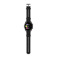 Runde Fit Watch aus RCS recyceltem TPU Farbe: schwarz