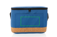 Impact AWARE™ XL RPET Two-Tone Kühltasche mit Korkdetail Farbe: blau