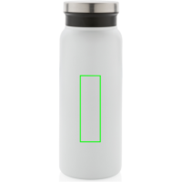 RCS recycelte Stainless Steel Vakuumflasche 600ml Farbe: weiß