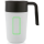 GRS recycelte PP und Stainless Steel Tasse mit Griff Farbe: weiß