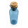 GRS rPET Flasche with Bambusdeckel und Griff Farbe: blau