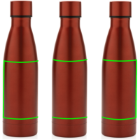 RCS recycelte Stainless Steel Solid Vakuum-Flasche Farbe: rot