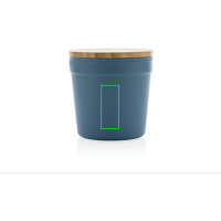 GRS rPP-Becher mit Bambusdeckel Farbe: blau