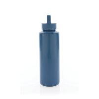 Wasserflasche mit Henkel aus RCS rPP Farbe: blau