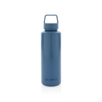 Wasserflasche mit Henkel aus RCS rPP Farbe: blau