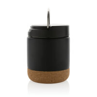 Savory Lebensmittelflasche aus RCS recycelt. Stainless-Steel Farbe: schwarz