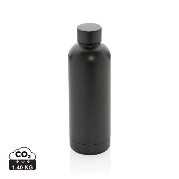 Impact Vakuumflasche aus RCS recyceltem Stainless-Steel Farbe: grau
