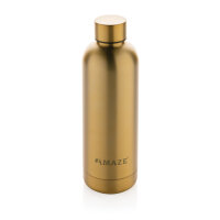 Impact Vakuumflasche aus RCS recyceltem Stainless-Steel Farbe: gold