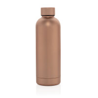 Impact Vakuumflasche aus RCS recyceltem Stainless-Steel Farbe: braun