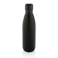 Eureka einwandige Wasserflasche aus RCS rec. Stainless-Steel Farbe: schwarz