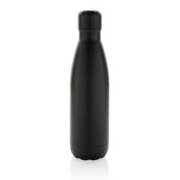 Eureka einwandige Wasserflasche aus RCS rec. Stainless-Steel Farbe: schwarz