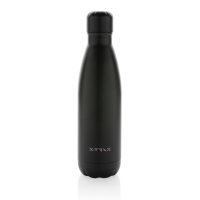 Eureka einwandige Wasserflasche aus RCS rec. Stainless-Steel Farbe: schwarz