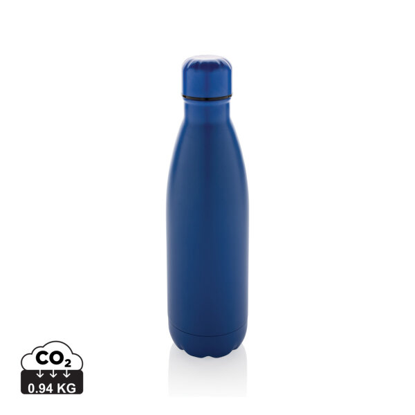 Eureka einwandige Wasserflasche aus RCS rec. Stainless-Steel Farbe: blau