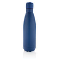 Eureka einwandige Wasserflasche aus RCS rec. Stainless-Steel Farbe: blau