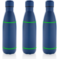 Eureka einwandige Wasserflasche aus RCS rec. Stainless-Steel Farbe: blau