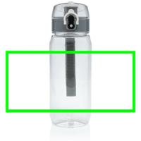Yide RCS  rPET verschließbare Wasserflasche 600ml Farbe: transparent