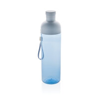 Impact auslaufsichere Wasserflasche aus RCS recyc. PET 600ml Farbe: blau