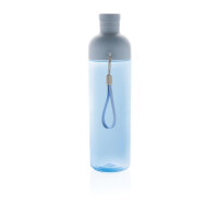 Impact auslaufsichere Wasserflasche aus RCS recyc. PET 600ml Farbe: blau