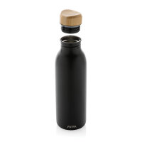 Avira Alcor 600ml Wasserflasche aus RCS rec. Stainless-Steel Farbe: schwarz