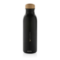 Avira Alcor 600ml Wasserflasche aus RCS rec. Stainless-Steel Farbe: schwarz
