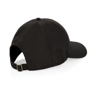 Impact AWARE™ rPET 6-Panel-Sportkappe Farbe: schwarz