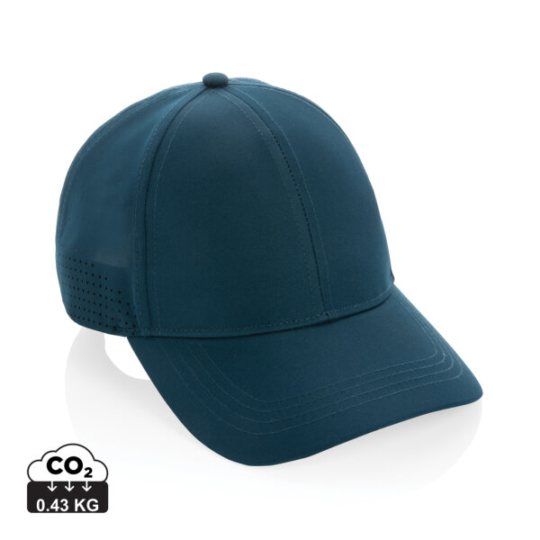 Impact AWARE™ rPET 6-Panel-Sportkappe Farbe: navy blau