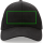 Impact 6 Panel Kappe aus 280gr rCotton mit AWARE™ Tracer Farbe: schwarz