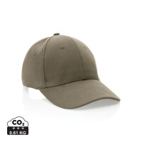 Impact 6 Panel Kappe aus 280gr rCotton mit AWARE™ Tracer Farbe: grün