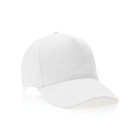 Impact 5 Panel Kappe aus 280gr rCotton mit AWARE™ Tracer Farbe: weiß