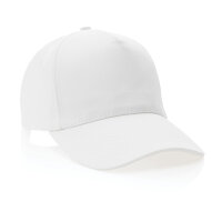 Impact 5 Panel Kappe aus 280gr rCotton mit AWARE™ Tracer Farbe: weiß