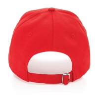 Impact 5 Panel Kappe aus 280gr rCotton mit AWARE™ Tracer Farbe: rot