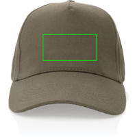 Impact 5 Panel Kappe aus 280gr rCotton mit AWARE™ Tracer Farbe: grün